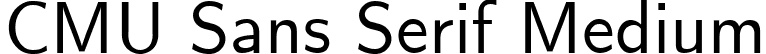 CMU Sans Serif Medium font | cmunss.ttf