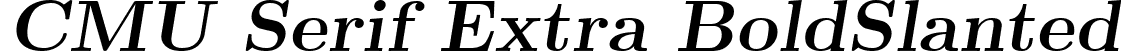 CMU Serif Extra BoldSlanted font | cmunbl.ttf