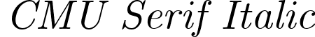 CMU Serif Italic font | cmunti.ttf