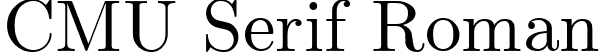 CMU Serif Roman font | cmunrm.ttf
