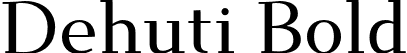 Dehuti Bold font | Dehuti-Bold.otf