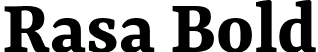 Rasa Bold font | Rasa-Bold.ttf