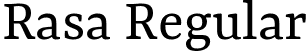 Rasa Regular font | Rasa-Regular.ttf