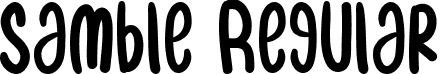 samble Regular font | samble.ttf