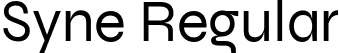 Syne Regular font | Syne-Regular.otf