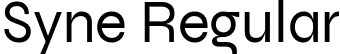 Syne Regular font | Syne-Regular.ttf