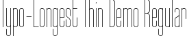 Typo-Longest Thin Demo Regular font | Typo-Longest Thin Demo.otf