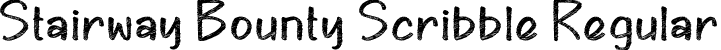 Stairway Bounty Scribble Regular font | Stairway-Bounty-Scribble.otf