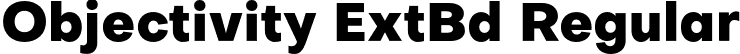 Objectivity ExtBd Regular font | Objectivity-ExtraBold.otf