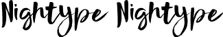 Nightype Nightype font | Nightype.ttf