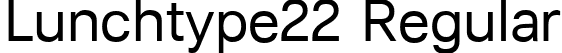 Lunchtype22 Regular font | Lunchtype22-Regular.ttf