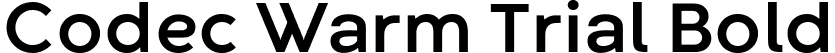 Codec Warm Trial Bold font | Codec-Warm-Bold-trial.ttf