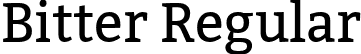 Bitter Regular font | Bitter-Regular.otf