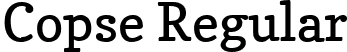 Copse Regular font | Copse-Regular.ttf