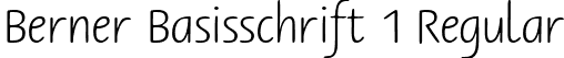 Berner Basisschrift 1 Regular font | BernerBasisschrift1.ttf