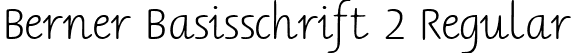 Berner Basisschrift 2 Regular font | BernerBasisschrift2.ttf