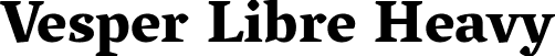 Vesper Libre Heavy font | VesperLibre-Heavy.ttf