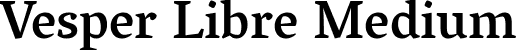 Vesper Libre Medium font | VesperLibre-Medium.ttf