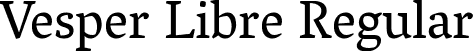 Vesper Libre Regular font | VesperLibre-Regular.ttf