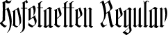 Hofstaetten Regular font | Hofstaetten.ttf