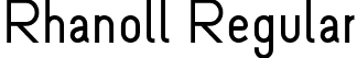 Rhanoll Regular font | Rhanoll.otf