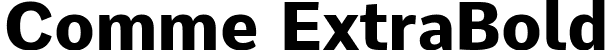 Comme ExtraBold font | Comme-ExtraBold.ttf