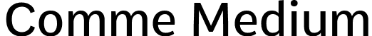 Comme Medium font | Comme-Medium.ttf