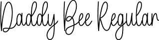 Daddy Bee Regular font | Daddy-Bee.otf