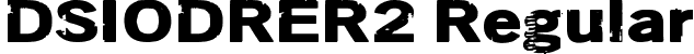 DSIODRER2 Regular font | DSIODRER2.ttf