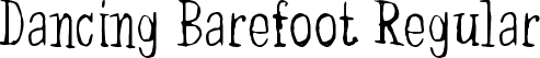 Dancing Barefoot Regular font | Dancing Barefoot.ttf