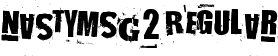 NastyMSG2 Regular font | NastyMSG2.ttf