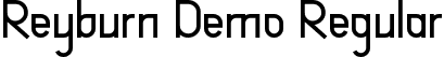 Reyburn Demo Regular font | ReyburnDemoRegular.ttf