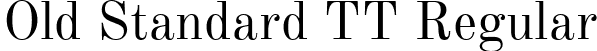 Old Standard TT Regular font | OldStandard-Regular.ttf