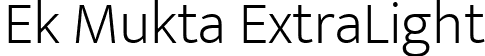 Ek Mukta ExtraLight font | EkMukta-ExtraLight.ttf