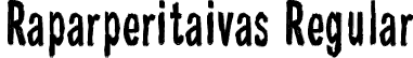 Raparperitaivas Regular font | Raparperitaivas.ttf