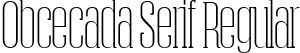 Obcecada Serif Regular font | obcecada-serif-ffp.ttf