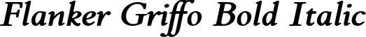 Flanker Griffo Bold Italic font | Flanker Griffo Italic Bold.otf