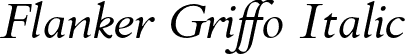 Flanker Griffo Italic font | Flanker Griffo Italic.otf