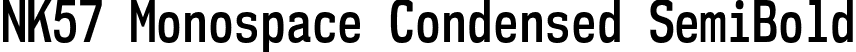 NK57 Monospace Condensed SemiBold font | nk57-monospace-cd-sb.otf