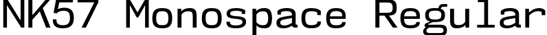 NK57 Monospace Regular font | nk57-monospace-no-rg.otf