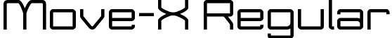 Move-X Regular font | Move-X demo.otf