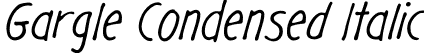 Gargle Condensed Italic font | gargle cd it.otf