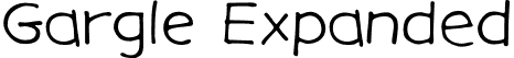 Gargle Expanded font | gargle ex rg.otf