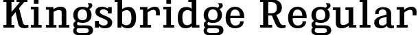 Kingsbridge Regular font | kingsbridge rg.otf