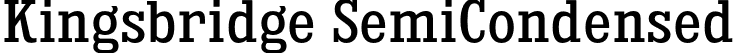 Kingsbridge SemiCondensed font | kingsbridge sc rg.otf