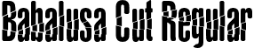 Babalusa Cut Regular font | Babalusa-cut-font.otf