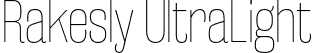 Rakesly UltraLight font | rakesly ul.otf