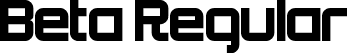 Beta Regular font | Beta.ttf