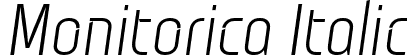 Monitorica Italic font | Monitorica-It.ttf