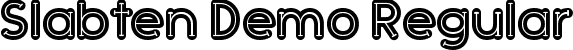 Slabten Demo Regular font | Slabten_Font_Demo.otf